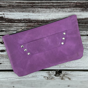 [raleigh leather] Clutch - Violet