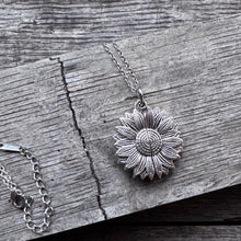 Personalized Sunflower Secret Message Necklace