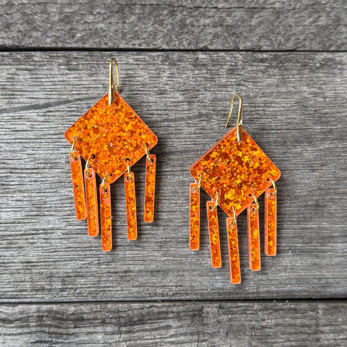 ORANGE glitter Lola