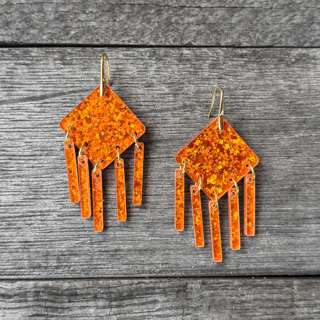 ORANGE glitter Lola