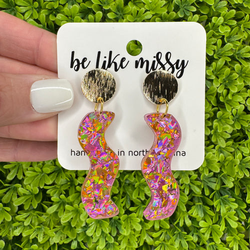Wave Drops - Cocktail Party - Statement Earrings