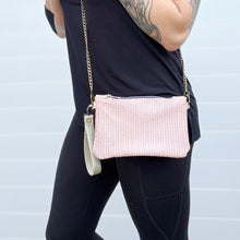 Mini Zippered Blush Bag - Champagne Back