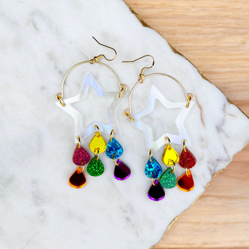 Rainbow Star Remix Hoops
