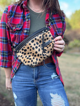 [raleigh leather] belt bag - cheetah - crossbody bag