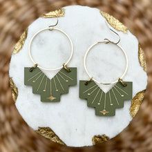 Stella - Olive - Acrylic Earrings