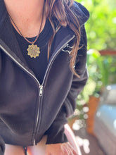 Simple Leather Necklace -  African Brass Pendant