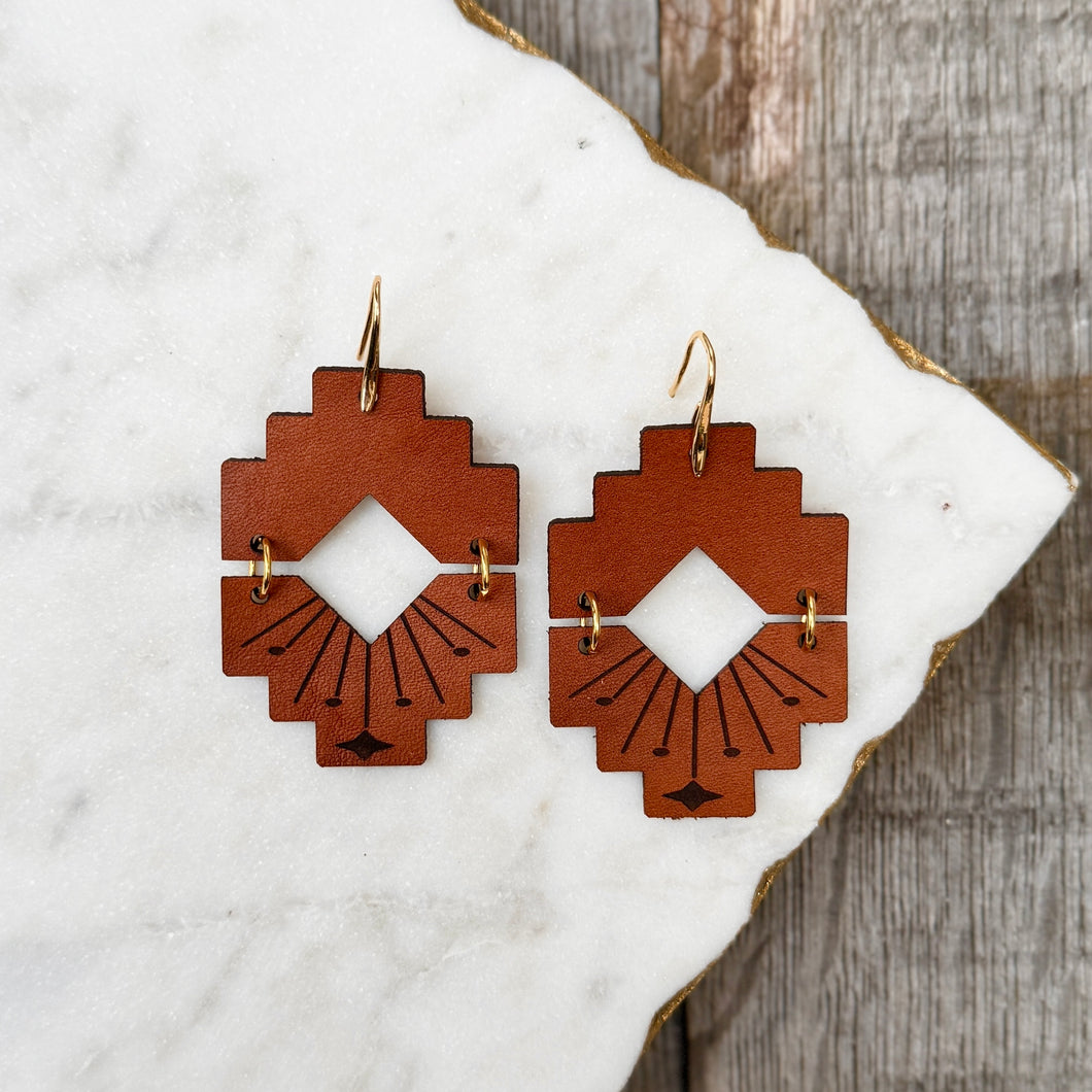 Montana - Buckskin - Leather Earrings