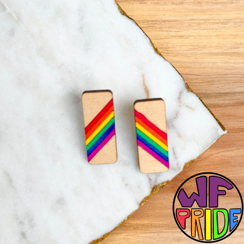 PRIDE Studs - Rainbow Bars