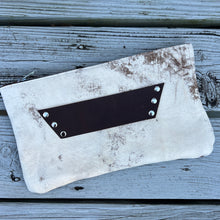 Fall - [raleigh leather] Clutch - Vintage - Silver