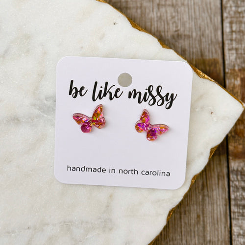 Stud Earrings - Butterfly - Cocktail Party