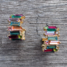 CZ Rainbow Hoops - Gold