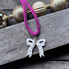Mudcloth Pendant + Holiday Necklace - Pink