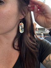 8647 - Floral Wooden Earrings - Pink