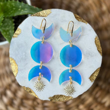 Moon Phases - Iridescent - Acrylic Earrings