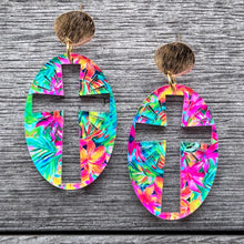 Hoppy Easter - Cross Statement Earring - Tropical Dreams