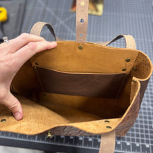 Mini Tote - Brown Basketweave