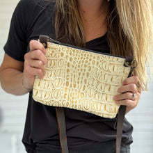 Go Small Zippered Crossbody - Croc Embossed