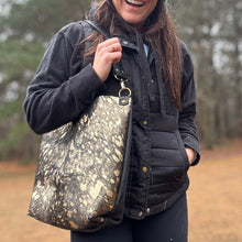 GO BIG Zippered Tote - Black Acid Wash