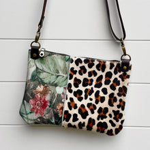 Go Small Miscellany Zippered Crossbody - Leopard + Floral