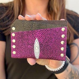 Card Wallet - Pink Stingray - 1