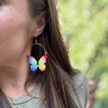Butterfly Rainbow Remix Hoops
