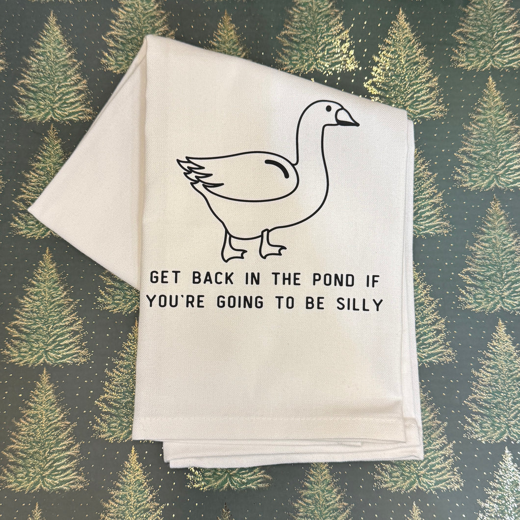 Tea Towel - Get Back in the Pond