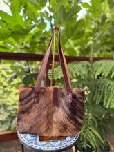 Mini Tote - Brindle Cowhide