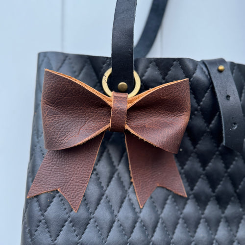 Bag Charm - Bow - Caramel