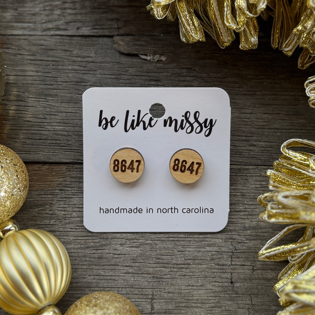 8647 Wooden Earrings