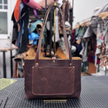 Mini Tote - Brown Basketweave