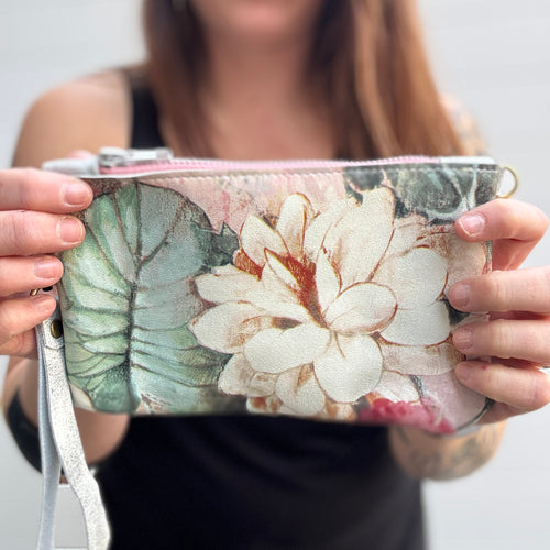 Mini Zippered Floral Bag