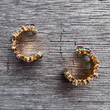 CZ Rainbow Hoops - Gold
