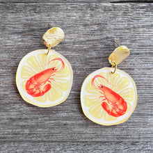 Italian Summer - Shrimp Earrings