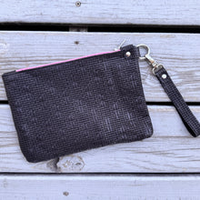 Large Zippered Wristlet - Pink + Purple Snake