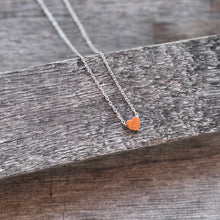 Personalized Mini Heart Necklace - gold, rose gold, or silver tone