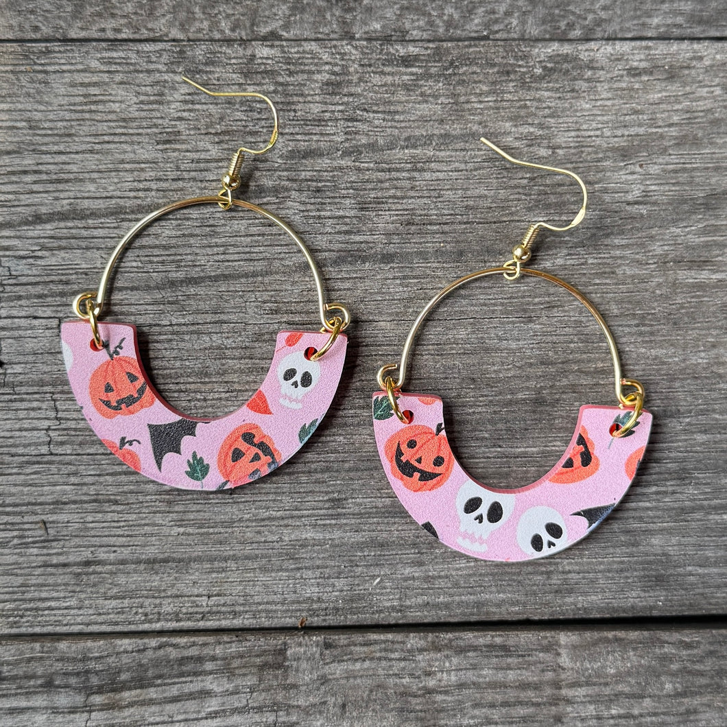 Remix Hoops - Pink Pumpkins