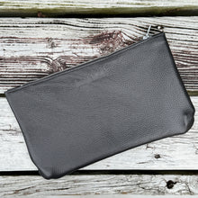 [raleigh leather] Clutch - Blush + Silver Embossed with Black