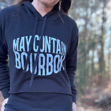May Contain Bourbon Crop Hoodie
