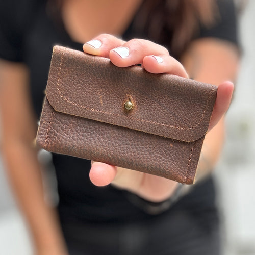 Mini Envelope Wallet - Caramel