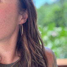 Faceted Gold Hoops