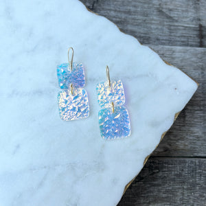 Mini Stacks - Iridescent - Acrylic Earrings