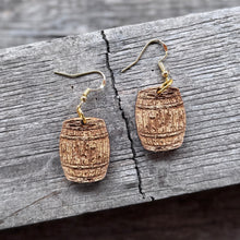 Bourbon Barrel Earrings - Wood Earrings
