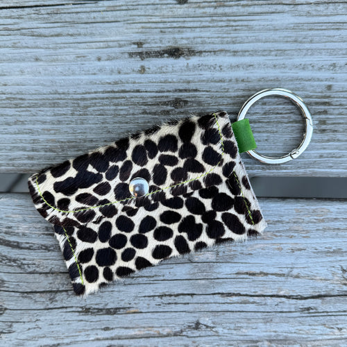 Keychain Wallet - Cheetah with Silver