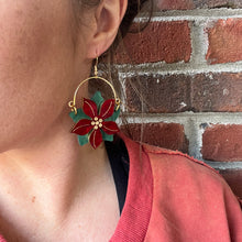 Poinsettia Statement Earrings
