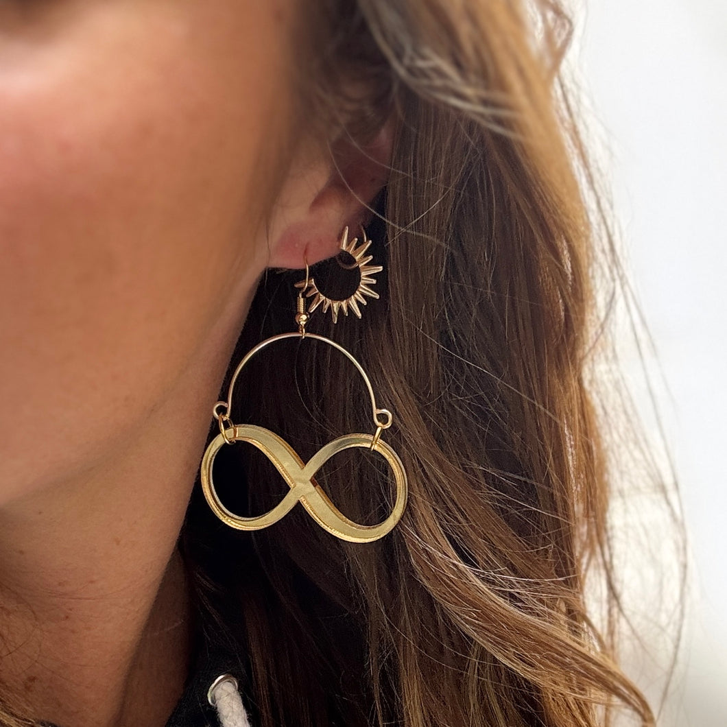 Infinity Remix Hoops - Gold
