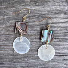 Abalone + Capiz Shell Earrings