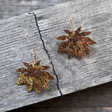 Horse Chestnut Simple Gold Earrings