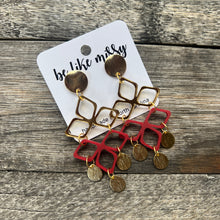 GAME DAY - Maroon & Gold - Statement Earrings