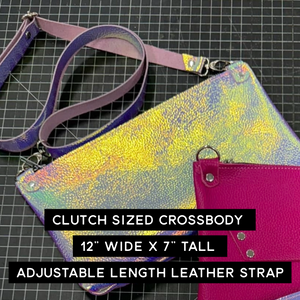 Clutch Sized Crossbody Bag - Iridescent