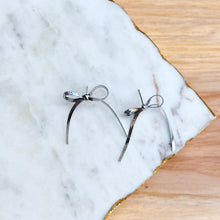 Bow Statement Studs - White Gold